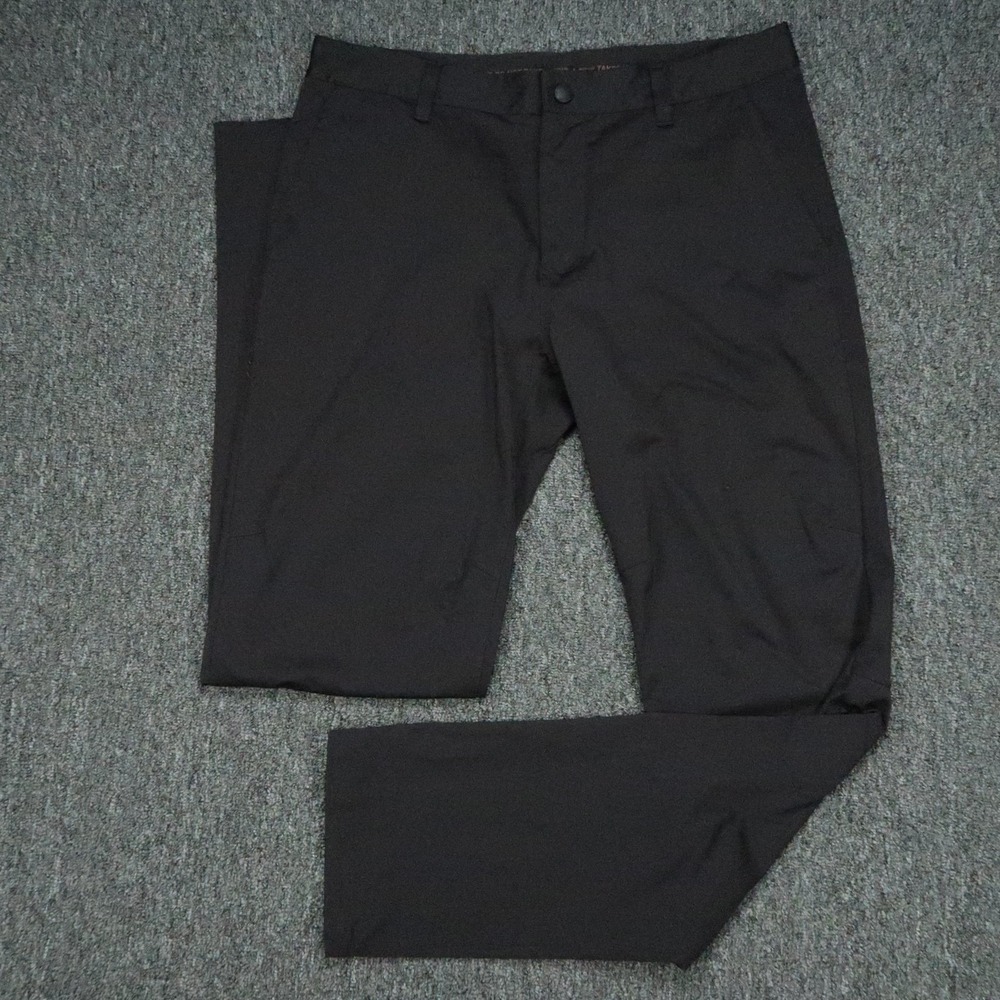 Rhone Pants‎ Mens 33x33 Black Commuter Trouser Stretch Chino Zip Pocket